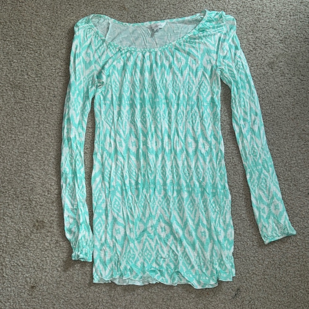 Charming Charlie Mint Long Sleeve Dress